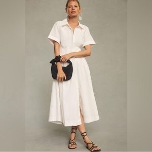 Aureta Studio x Anthropologie Pleated Shirt Dress